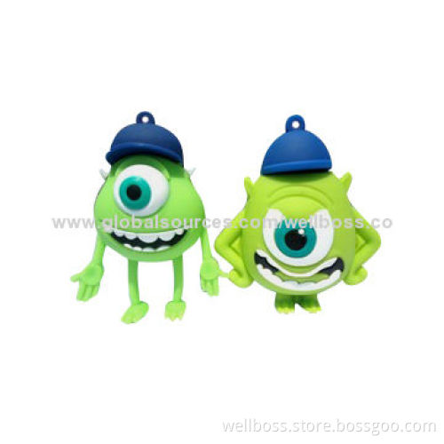 Robot Cartoon-shaped USB Flash Drive with Plug-and-play Function, Factory Price